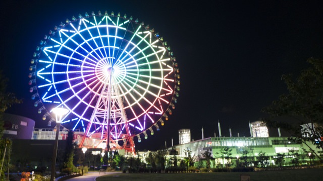 3. 東京の夜景を高いところから楽しめるスポット「パレットタウン大観覧車」